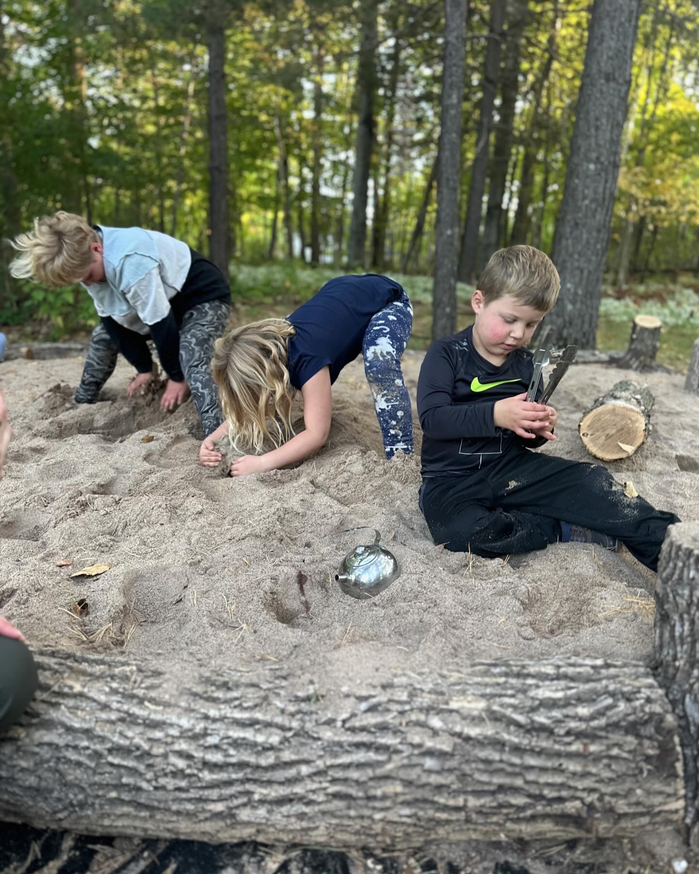 Children playing in the sandbox